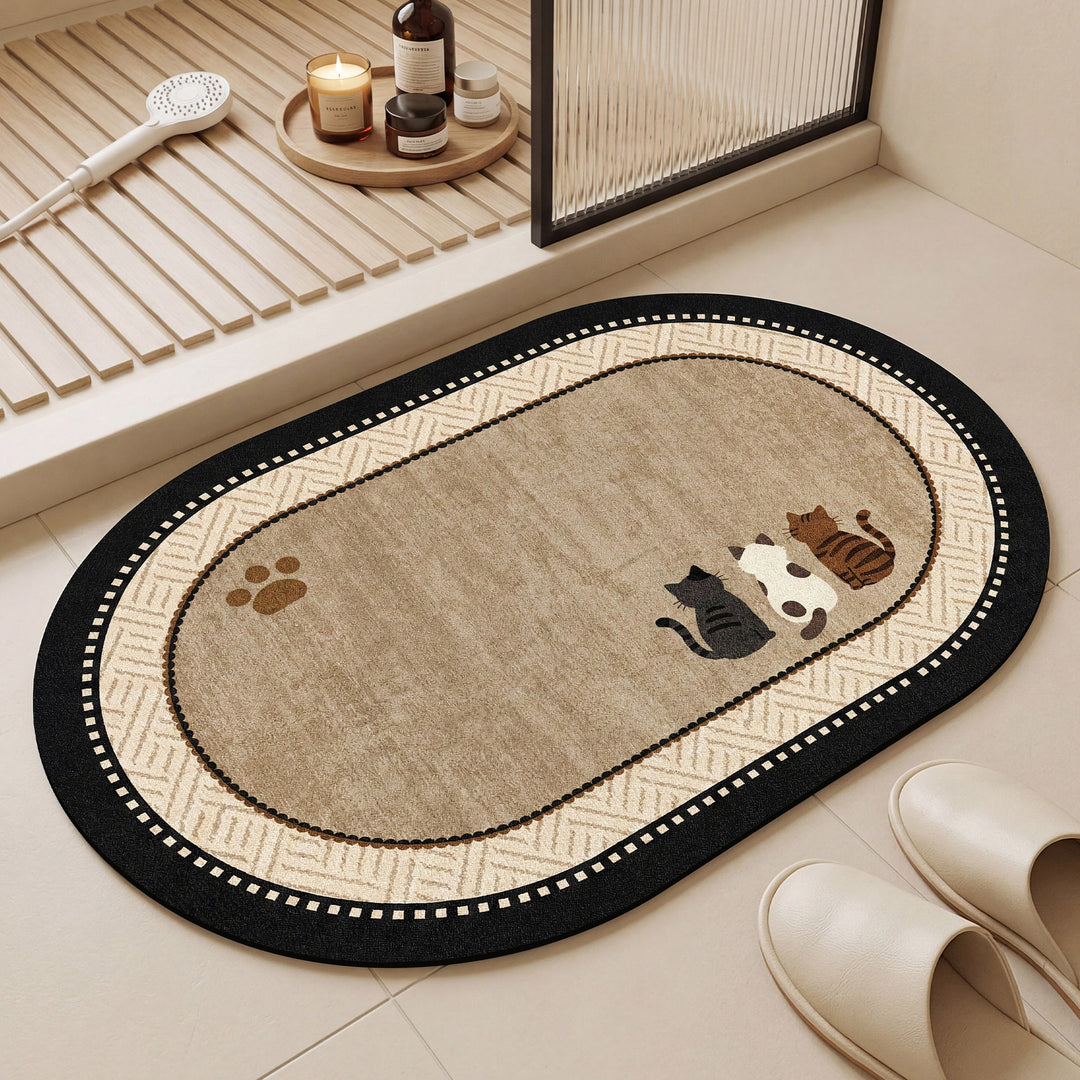 Cartoon-Themed Non-Slip Bath Mat Bowlift