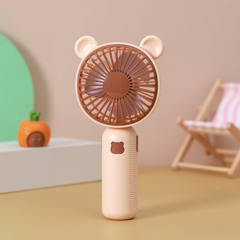 Ladies Portable Handheld Fan in Cute Bear Design Bowlift
