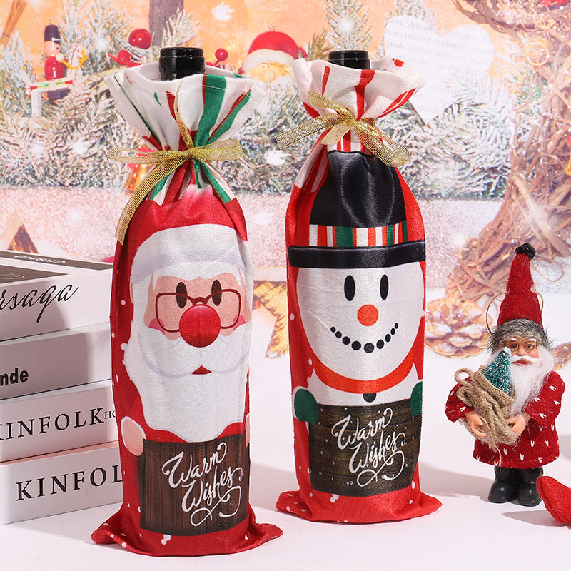 Christmas wine bottle cover Bowlift