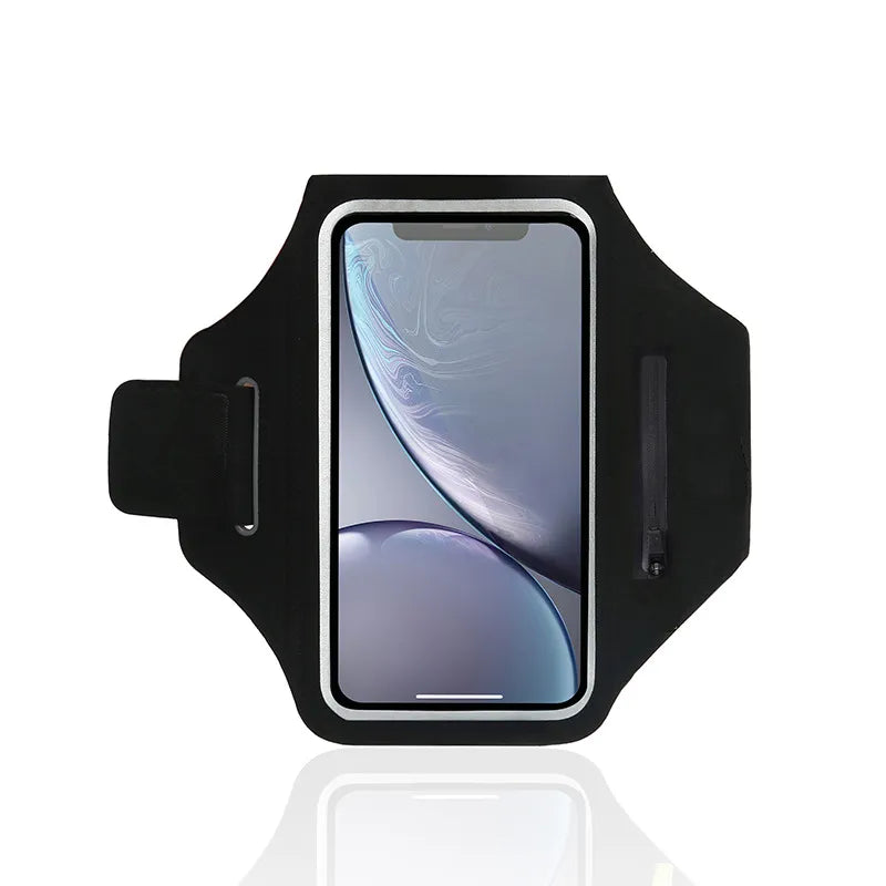 BowLift | Adjustable Running Phone Holder with Earbud Compartment – Suitable for Arm Circumference of 26-42 cm, Compatible with iPhone and Galaxy