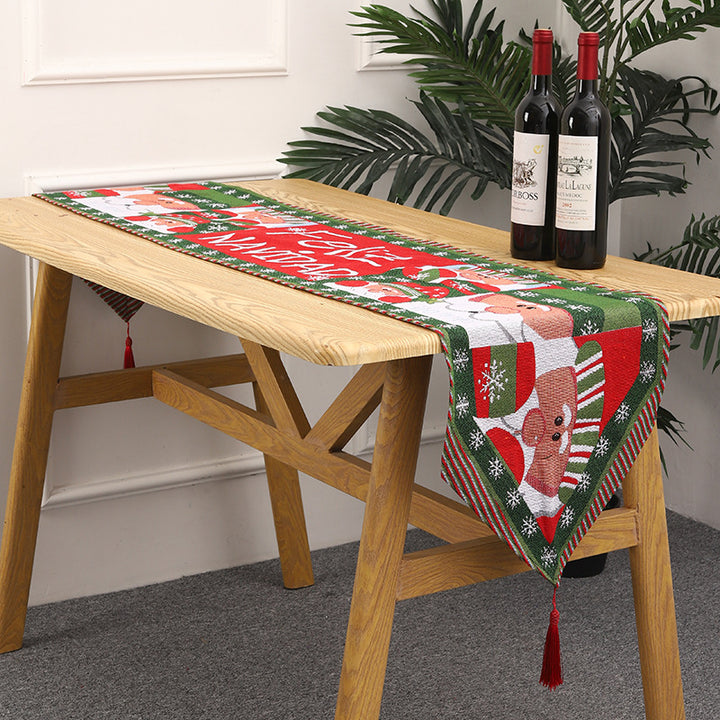 Christmas table runner with reindeer motif Bowlift