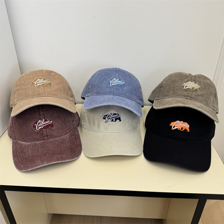 Women's Casual Vintage Embroidered Cap Bowlift
