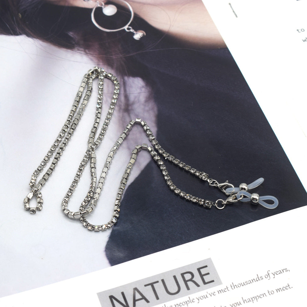 Decorative Rhinestone Eyewear Chain Bowlift