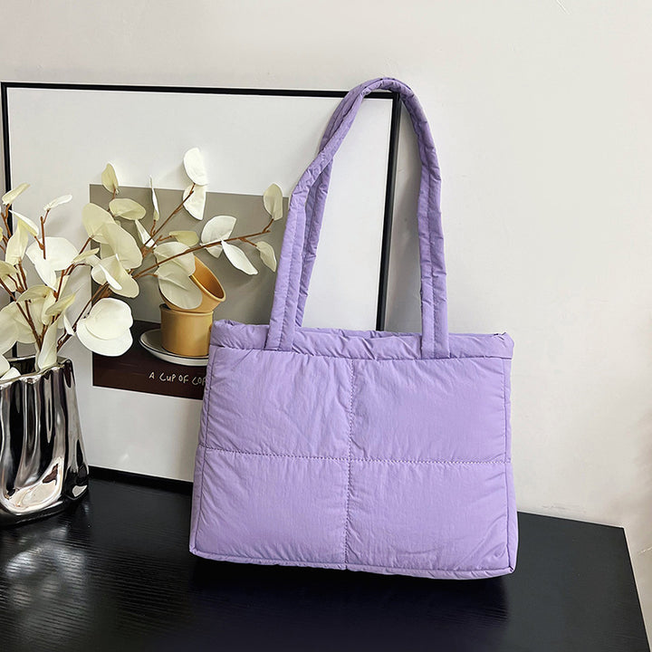 Stylish Quilted Tote Bag Bowlift