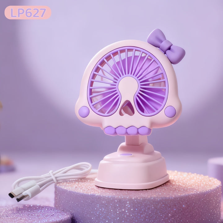 Women's portable handheld fan with cute animal design and ergonomic grip design Bowlift