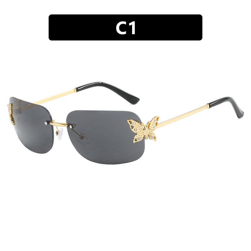 Ladies fashionable sunglasses with delicate butterfly design and protective lenses Bowlift