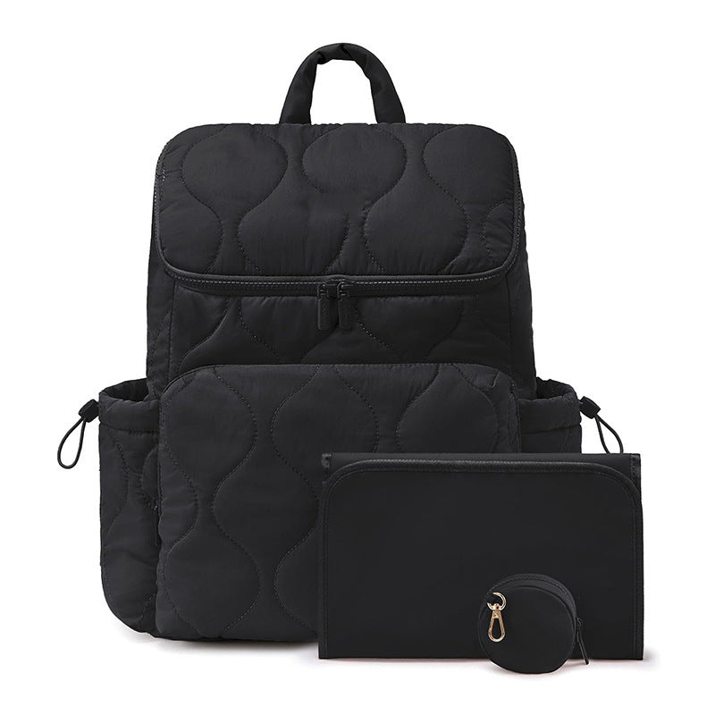 Quilt-Backpack with Additional Organizer Bowlift
