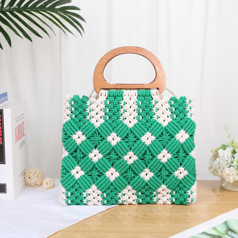 Hand-knotted Macrame Bag Bowlift