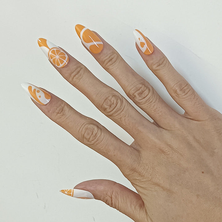 Artificial nail set with unique patterns Bowlift