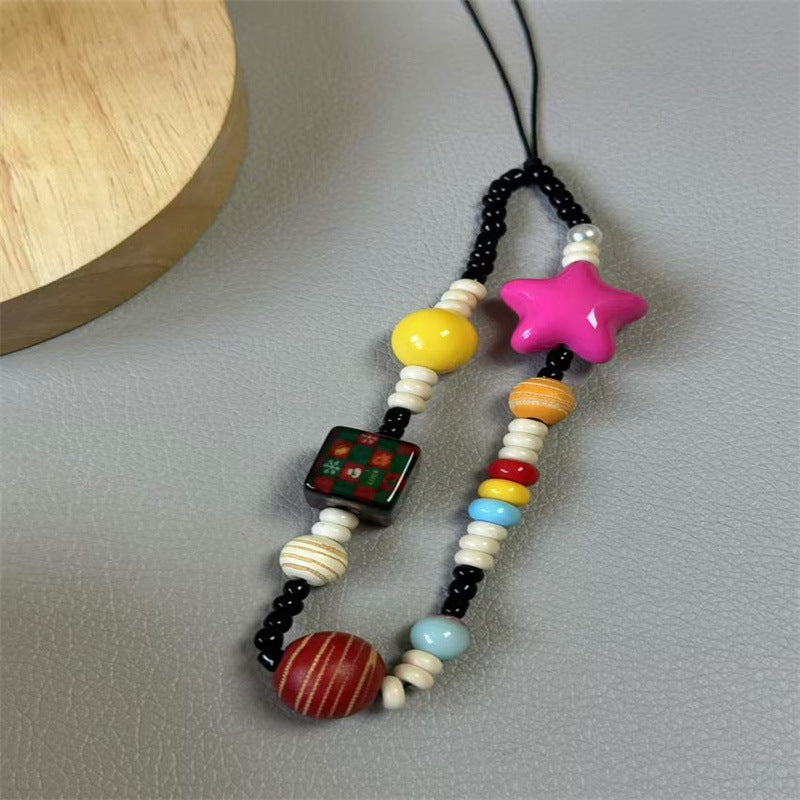 Colorful Beaded Charm Phone Strap Bowlift 1790134889