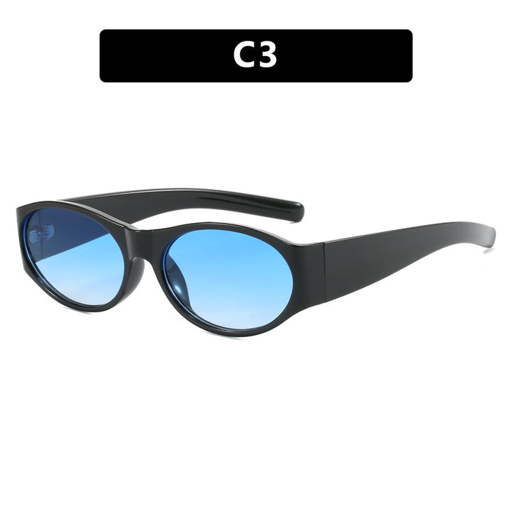 Women's fashionable sunglasses with elegant, oval design and UV protection Bowlift
