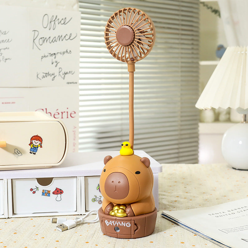 Women portable mini fan with cute animal design Bowlift