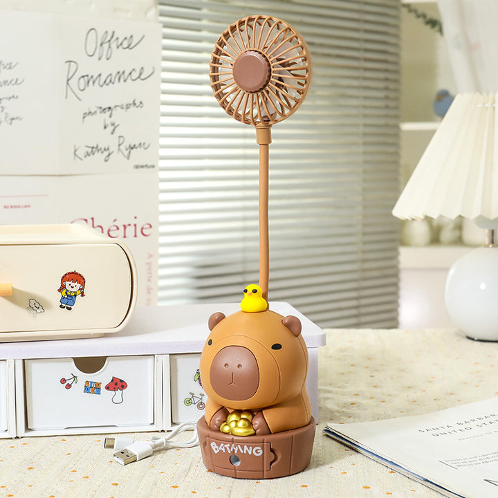 Women portable mini fan with cute animal design Bowlift