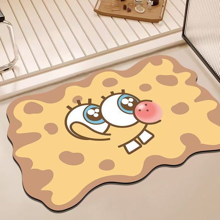 Cartoon Character Themed Bath Mat Bowlift