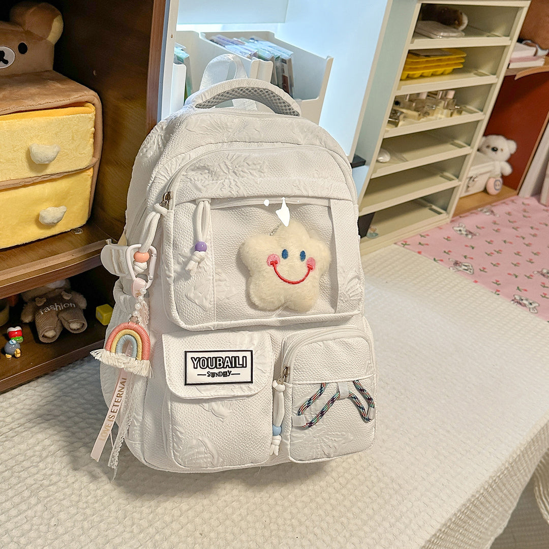 Adorable Cartoon-Themed Backpack Bowlift