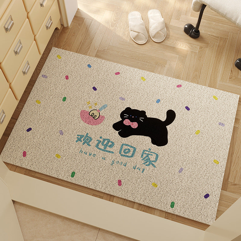 Decorative Cat-Themed Doormat