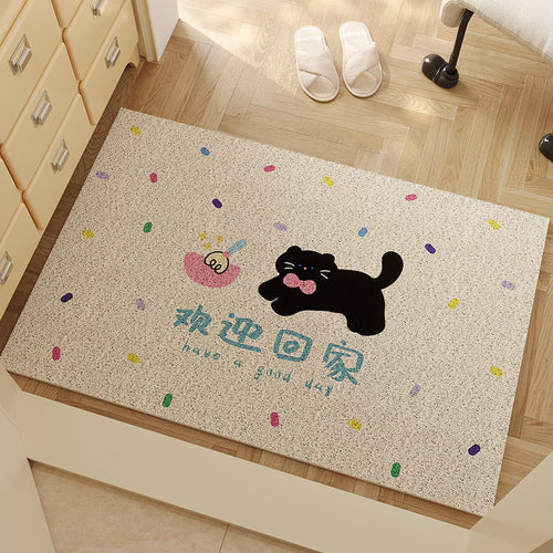 Decorative Cat-Themed Doormat