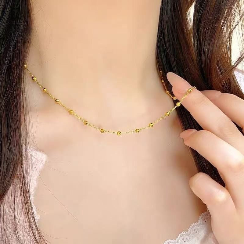 Beaded Chain Necklace Bowlift