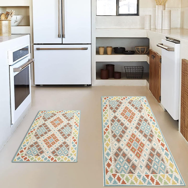 Vintage-Inspired Kitchen Mat Set Bowlift
