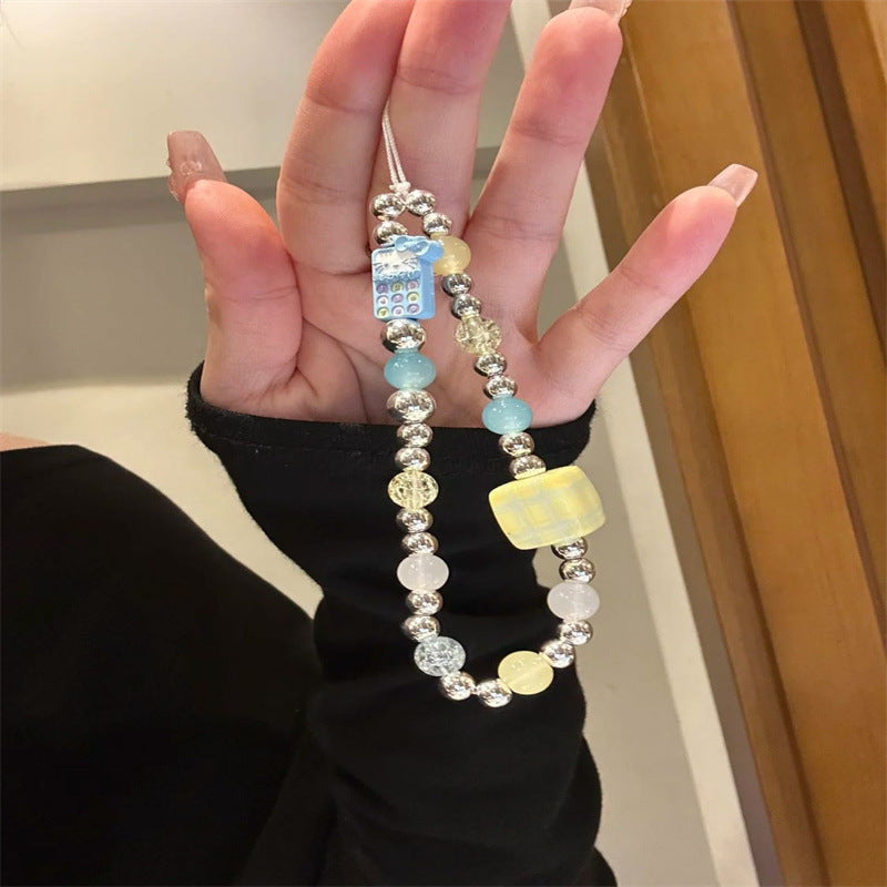 Stylish Beaded Charm Eyewear Holder Bowlift