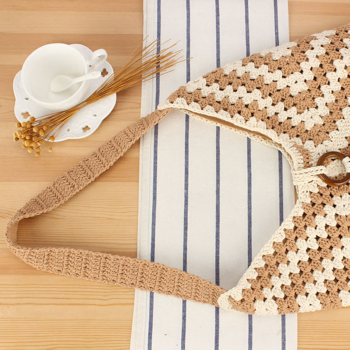Handmade Macramé Shoulder Bag Bowlift