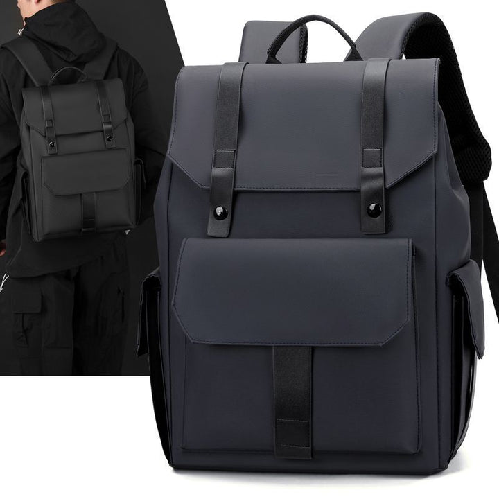 Elegant backpack with numerous compartments and reinforced back Bowlift
