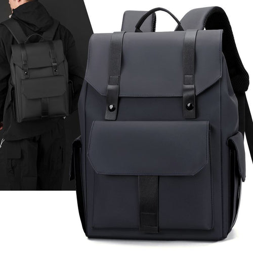 Elegant backpack with numerous compartments and reinforced back Bowlift