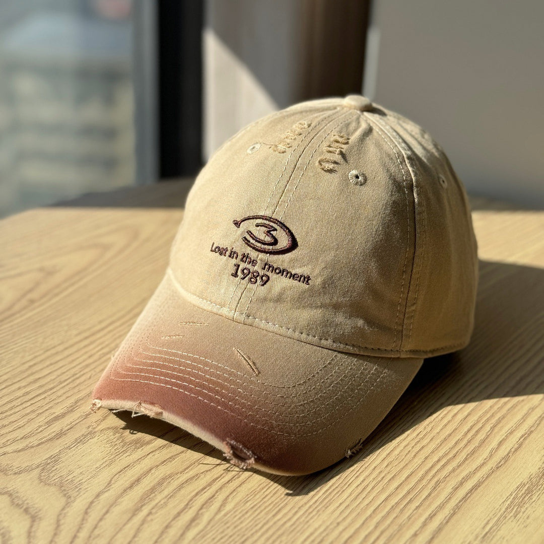 Men's Distressed Baseball Cap Bowlift