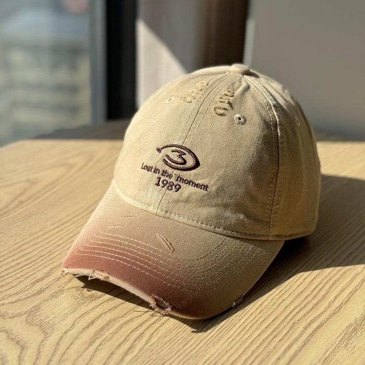 Men's Distressed Baseball Cap Bowlift