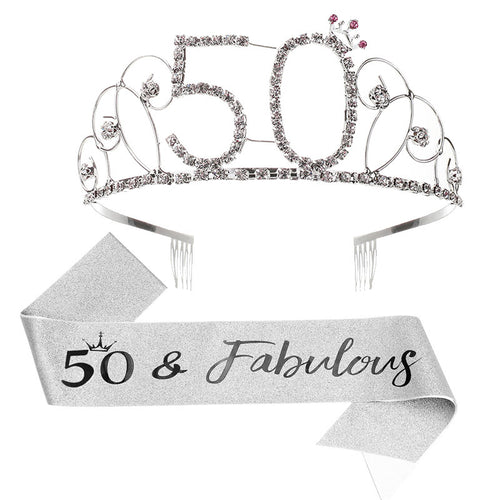 Ladies Glittering Tiara with Festive 