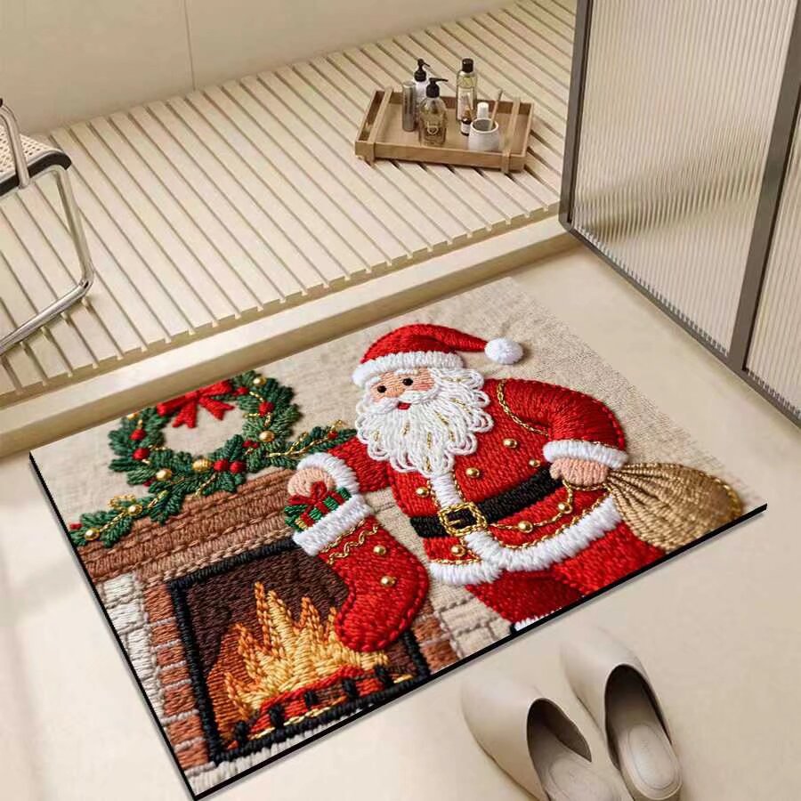 Christmas-Themed Entrance Mat Bowlift