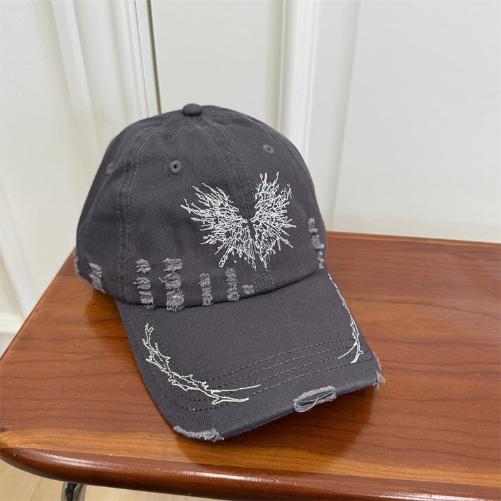 Women's Distressed Graphic Baseball Cap Bowlift