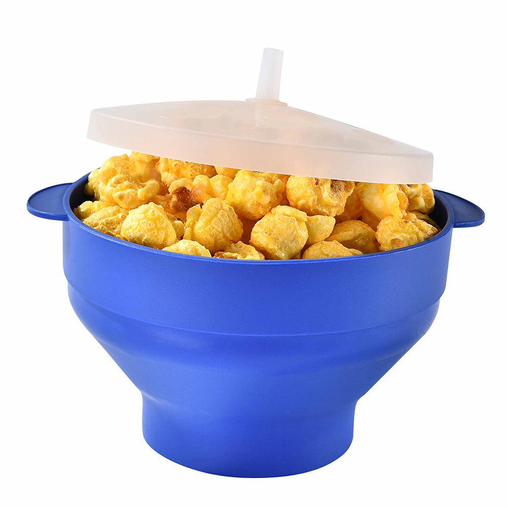 Silicone Popcorn Container with Lid Bowlift