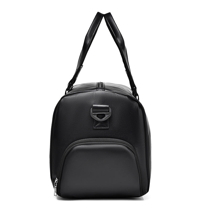 Premium Leather Weekender Duffel Bag Bowlift