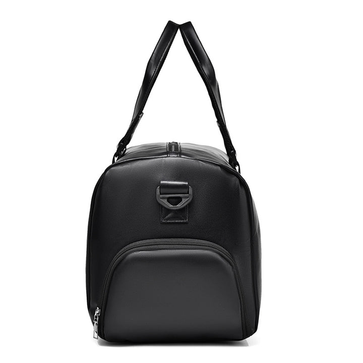 Premium Leather Weekender Duffel Bag Bowlift