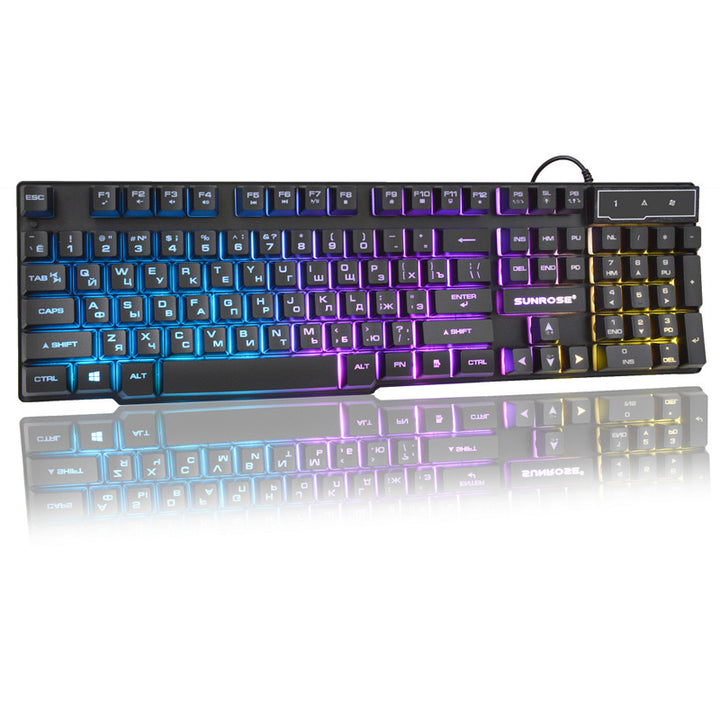 RGB Backlit Gaming Keyboard with Precision Switches Bowlift