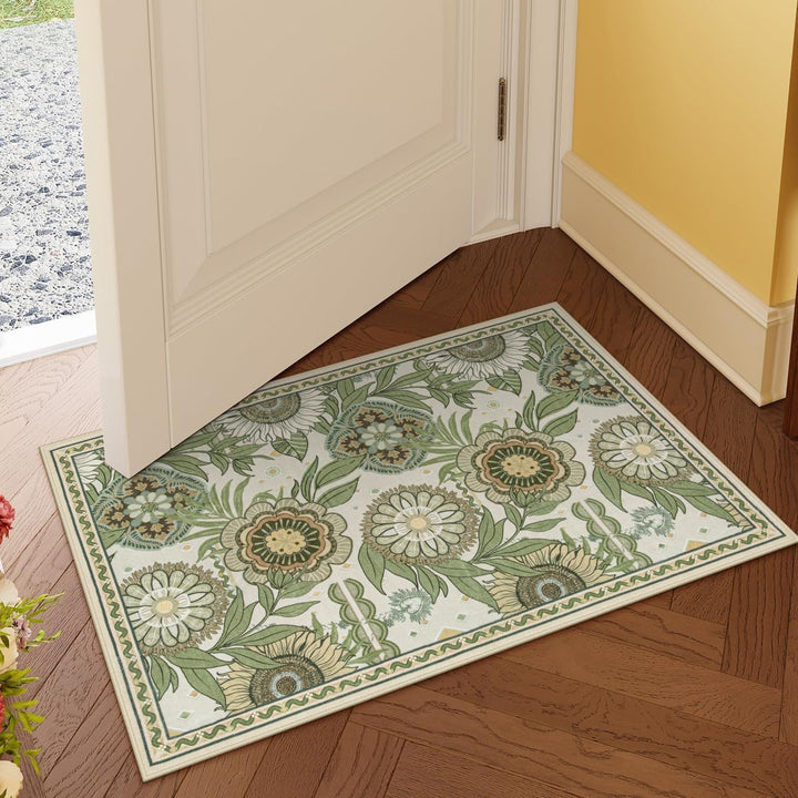 Luxurious Floral Design Bath Mat Bowlift