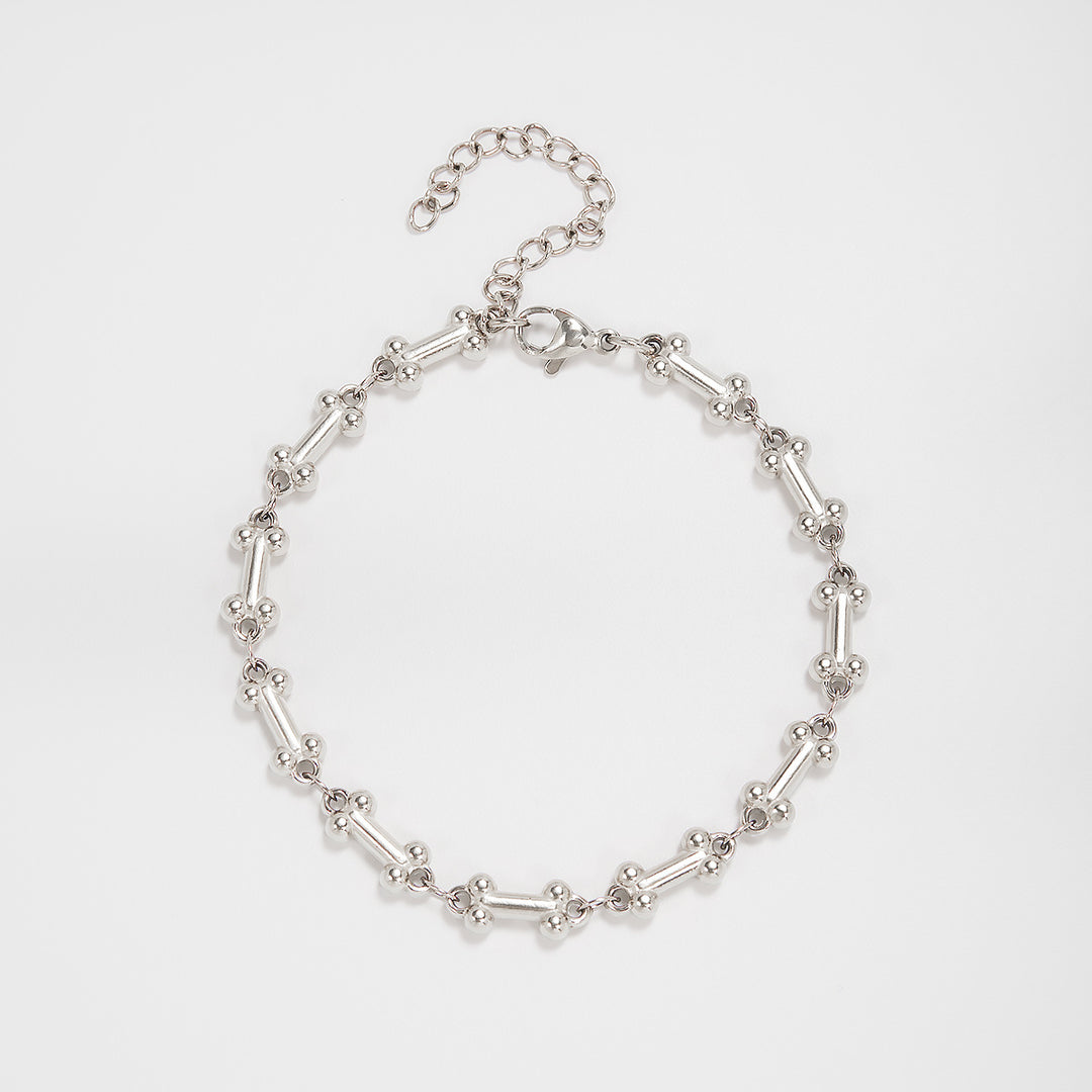 Intricate Textured Chain Bracelet Bowlift