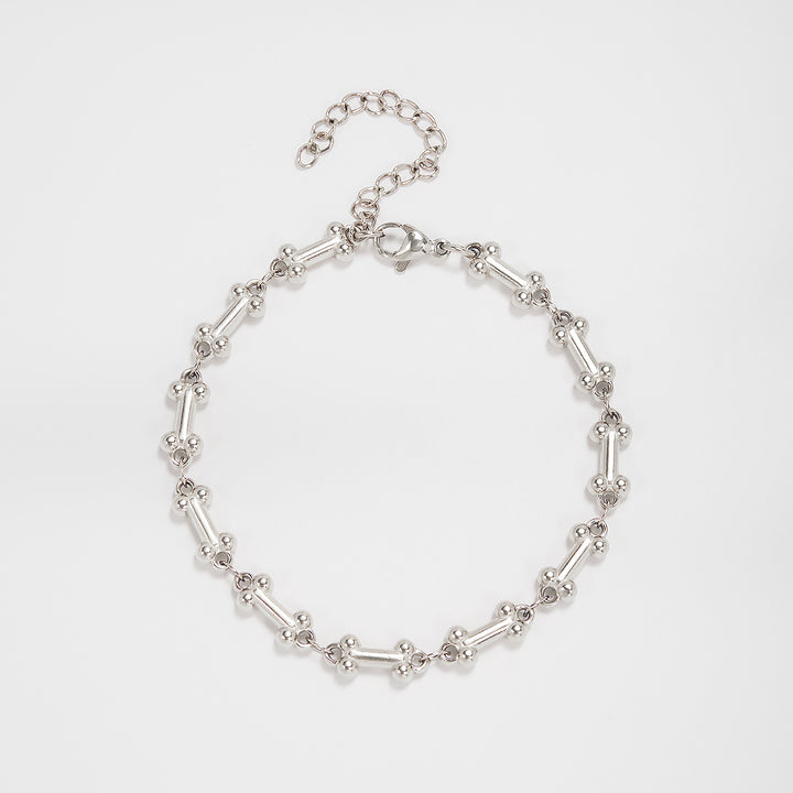 Intricate Textured Chain Bracelet Bowlift