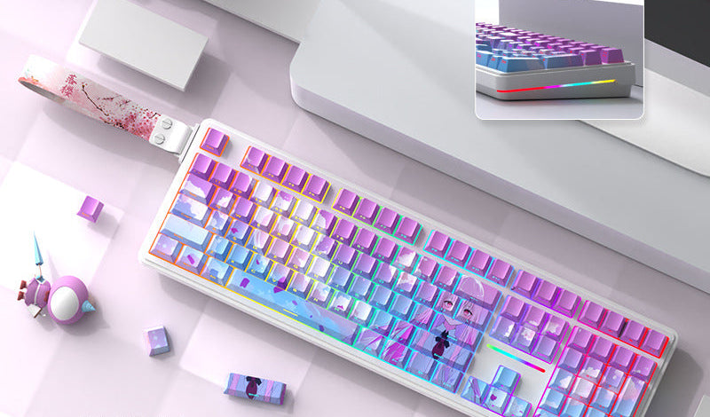 Gasket-Mounted RGB Mechanical Keyboard Bowlift