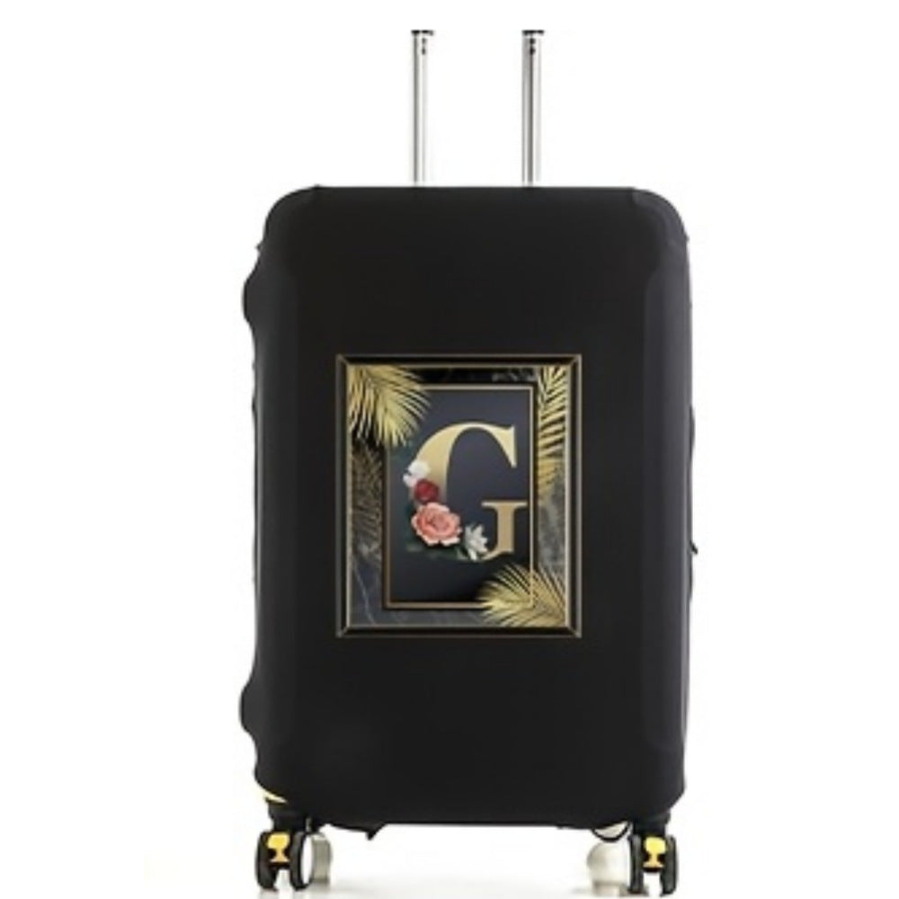 Women's Hard Shell Suitcase with Luxurious Flower Design Bowlift