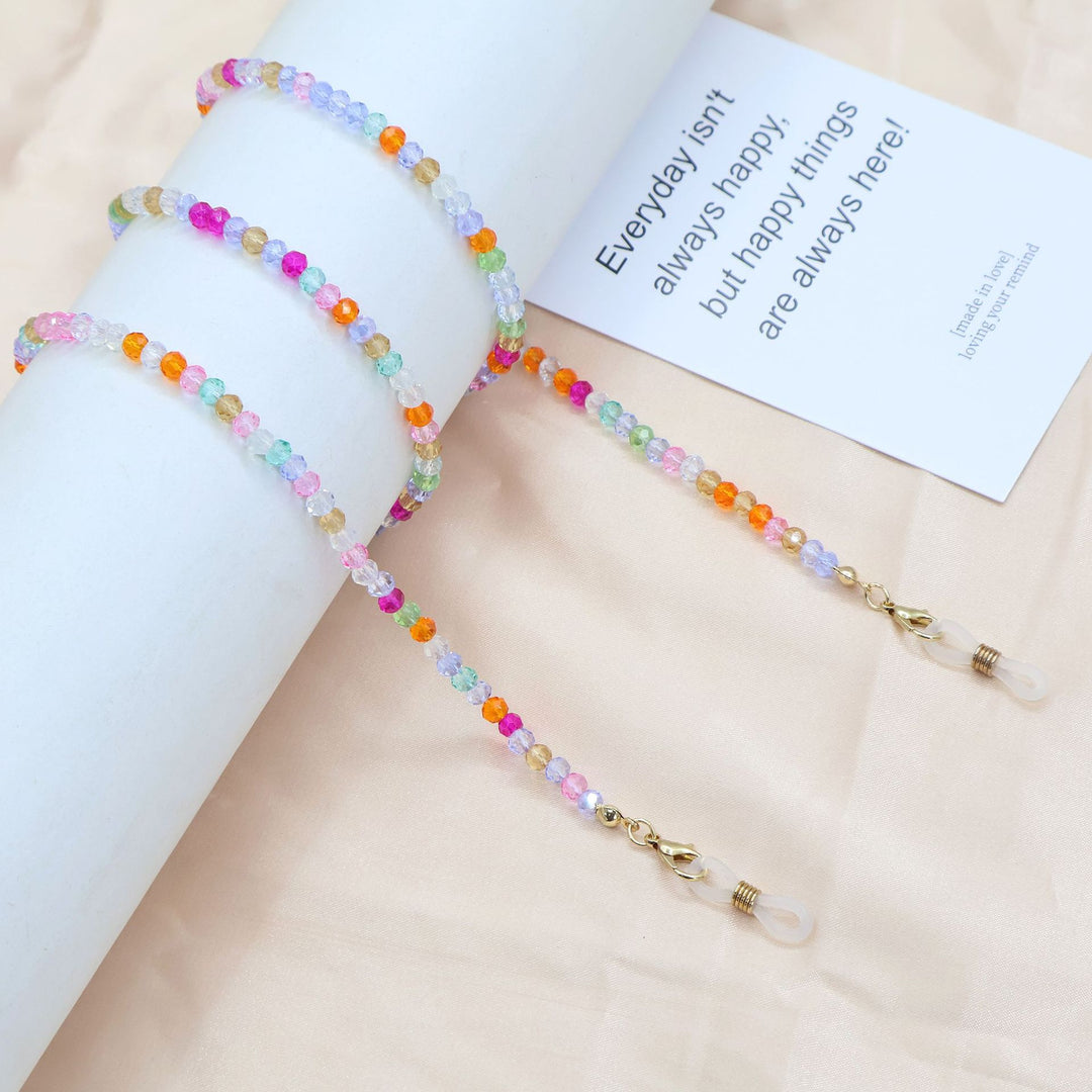 Colorful Beaded Eyewear Holder Chain Bowlift