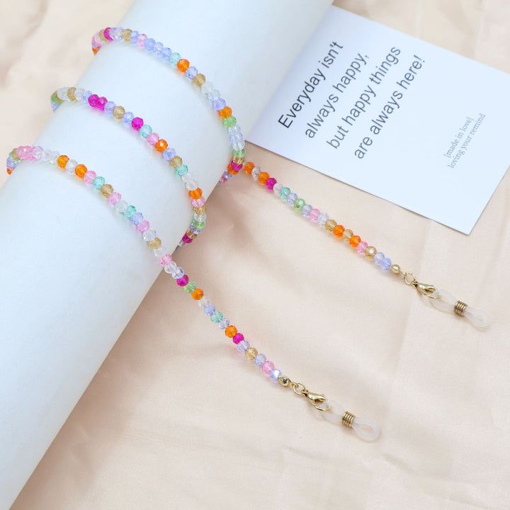 Colorful Beaded Eyewear Holder Chain Bowlift