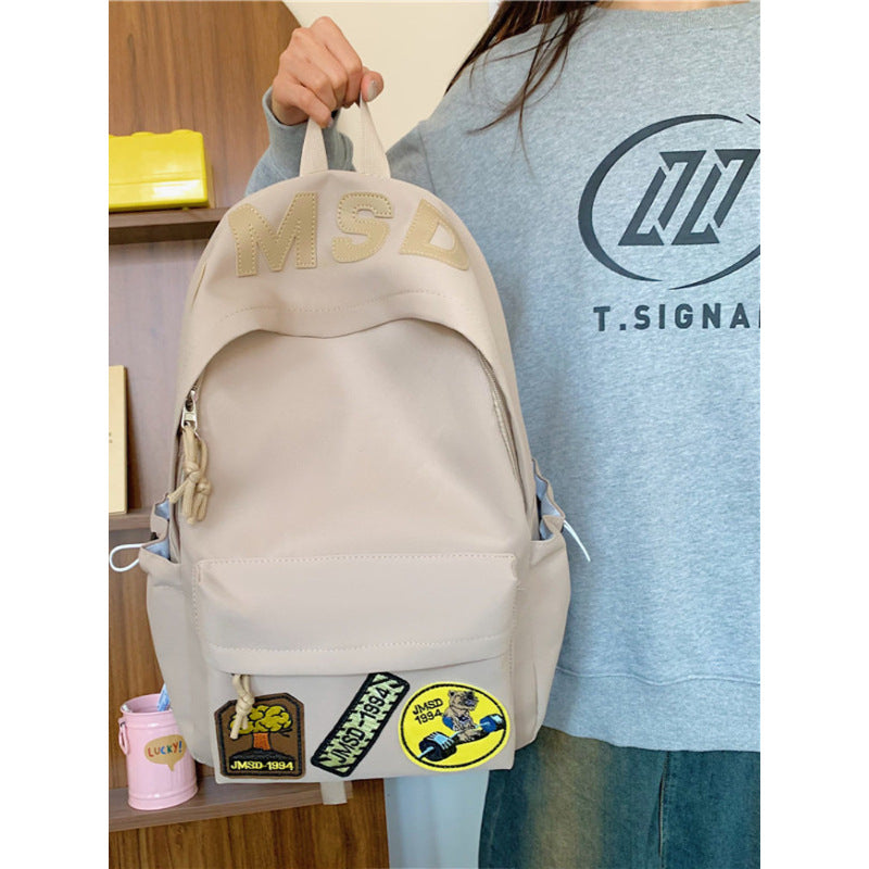Artistic Patchwork Backpack Bowlift