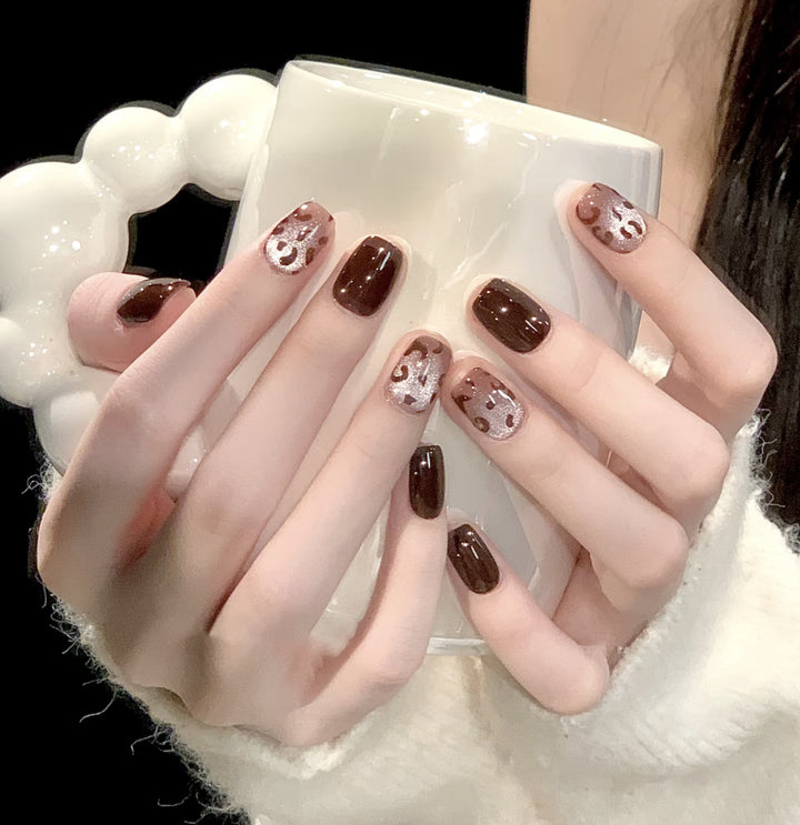 Glittery 3D Press-On Nail Set Bowlift