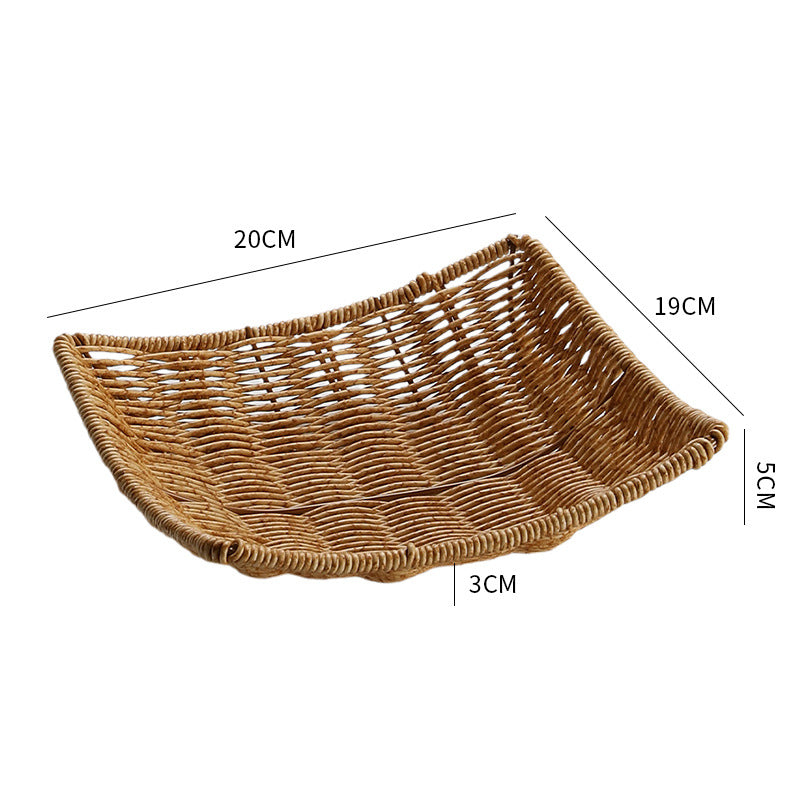 Handwoven Decorative Serving Basket Bowlift