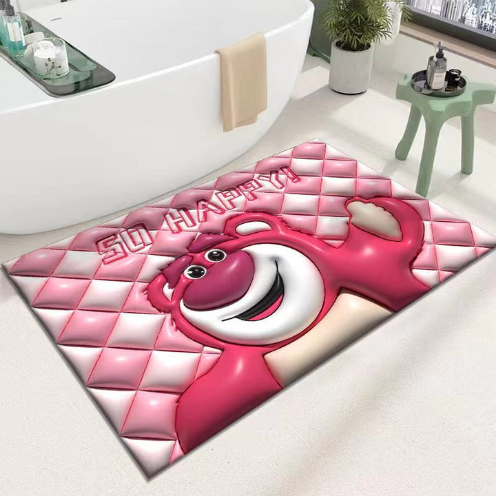 Cute Cartoon Cat Shape Bath Mat Bowlift