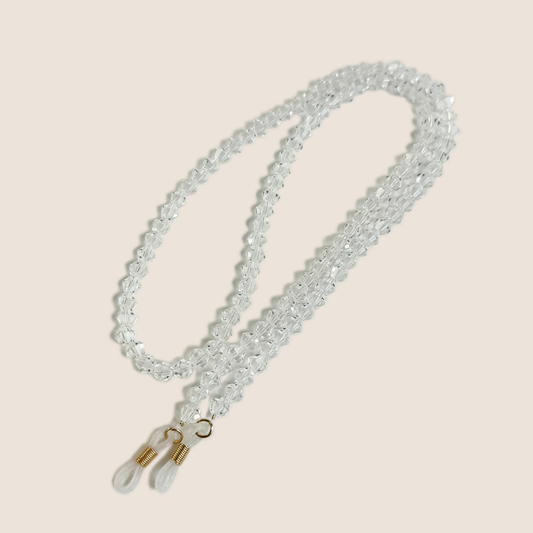 Beaded Eyewear Chain with Clear Tips Bowlift