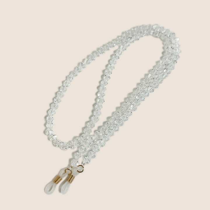 Beaded Eyewear Chain with Clear Tips Bowlift