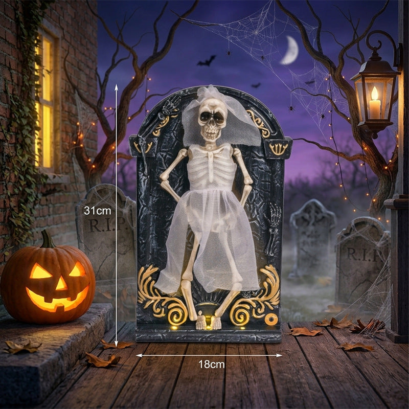 Decorative Skeleton Bride Figurine Bowlift